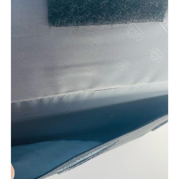 Case It Zipper Binder Mighty Zip Tab 3" Two 3-Ring Blue Shoulder Strap Pockets - Picture 2 of 12